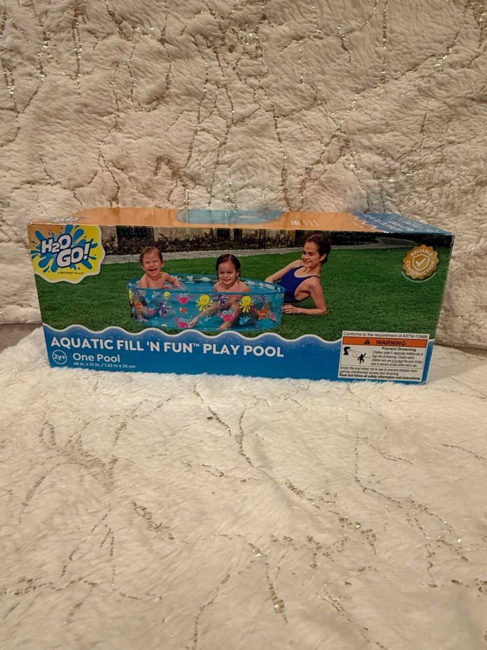 Aquatic Fill 'N Fun Blue Kids Play Pool